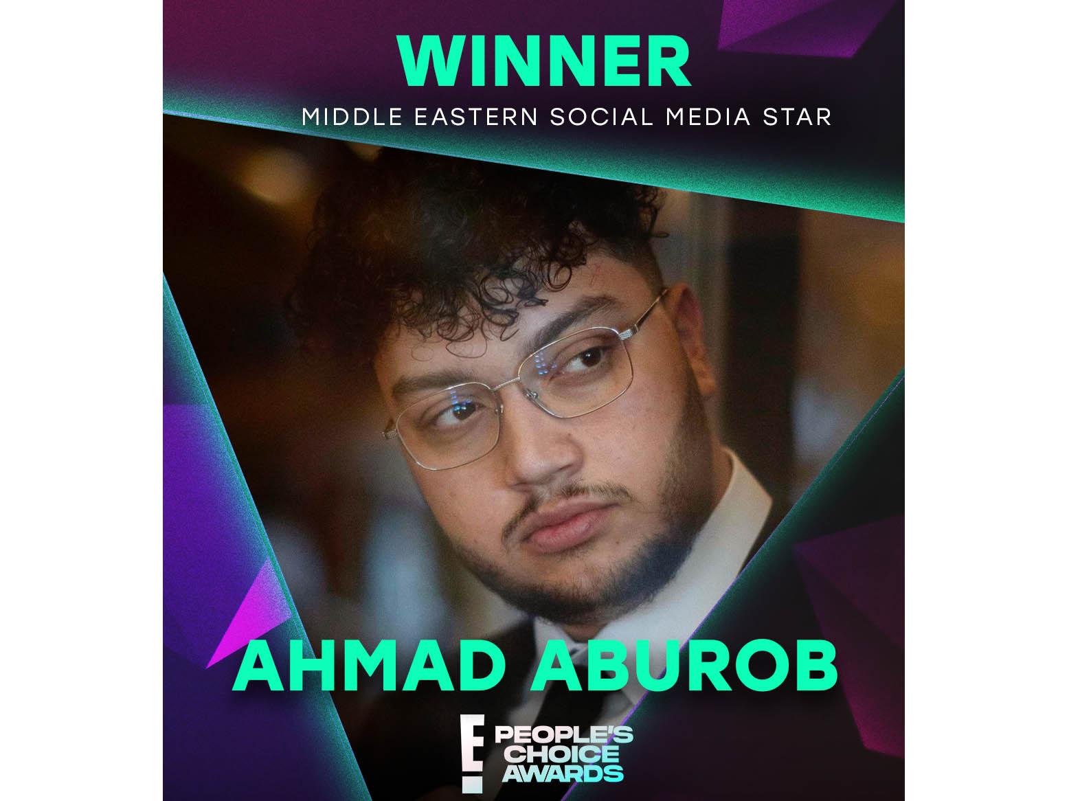Jordanian YouTuber Ahmad Aburob crowned 'Middle Eastern Social Media Star’ at the 2022 People’s Choice Awards Image