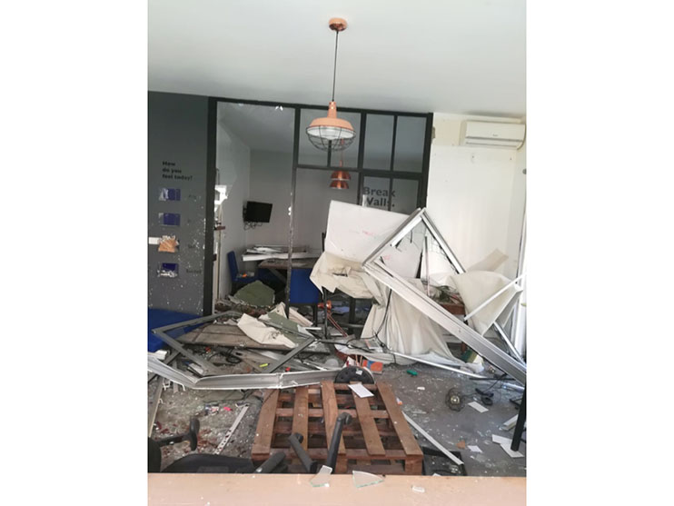 Sarah Araigy: 'What we built throughout the past four years got collapsed in one second'  Image