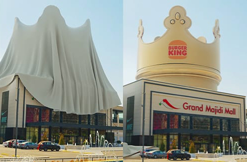 Burger King Iraq unveils Levant's first 'Fake Out of Home' concept for its Grand Majidi Mall opening Image