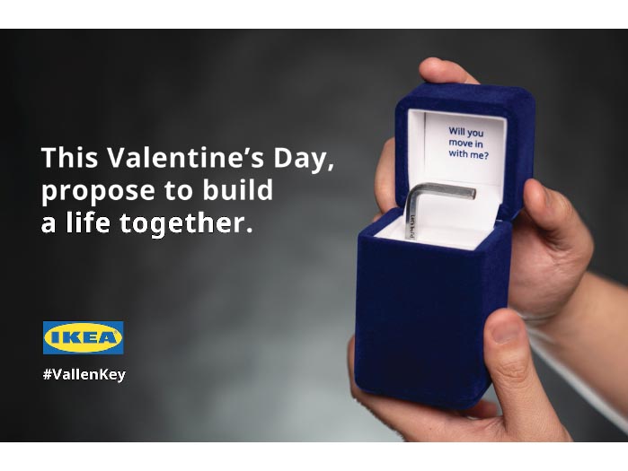 Al-Futtaim IKEA and IMPACT BBDO crafted an outstanding Valentine proposal: the Vallen Key