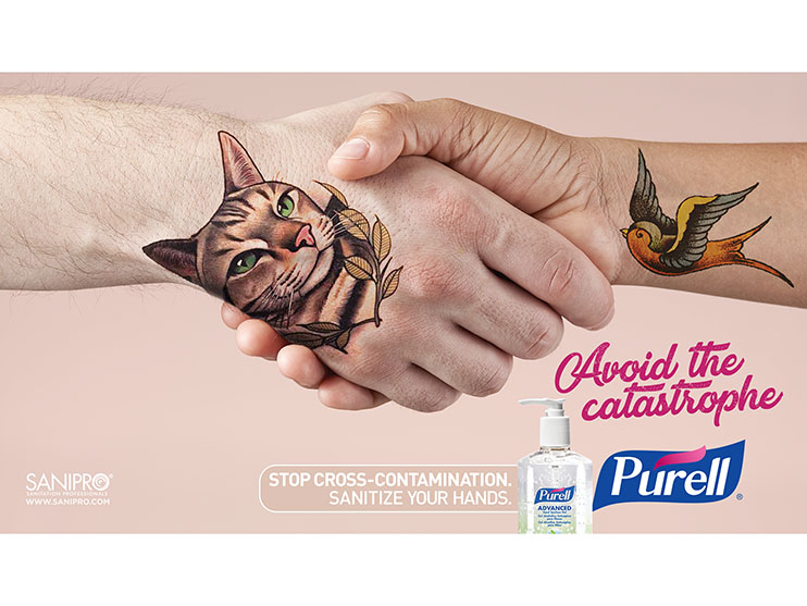 A Multi-Layered Print Campaign by Joefish for Purell Hand Sanitizer Image