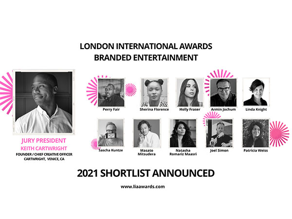 LIA 2021 reveals shortlists in Branded Entertainment and Music & Sound Image