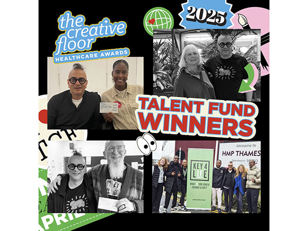 The Creative Floor Healthcare Awards' Talent & Diversity Fund granted to four charities this year