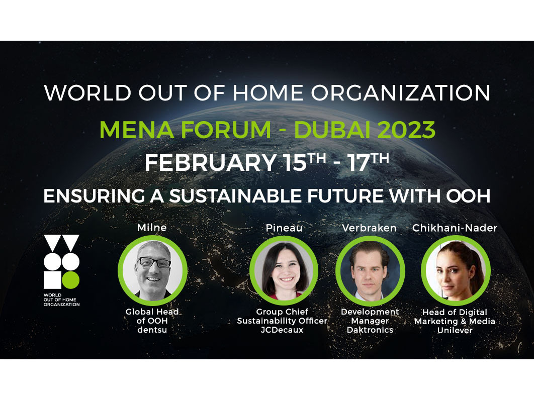  World Out of Home Organization schedules ‘Sustainability in OOH’ top panel for MENA regional Forum Image