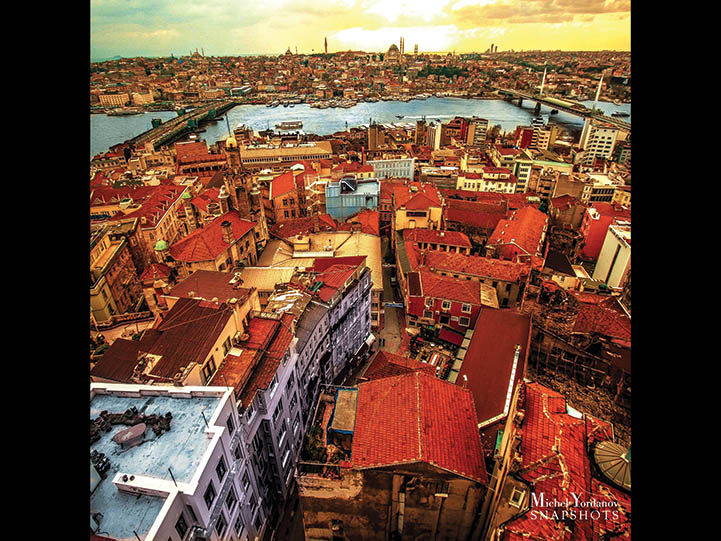 Istanbul roof tops, picture taken from Galata tower Istanbul roof tops, picture taken from Galata tower