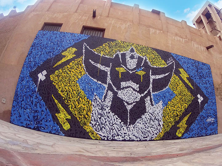 Grendizer murals Grendizer murals