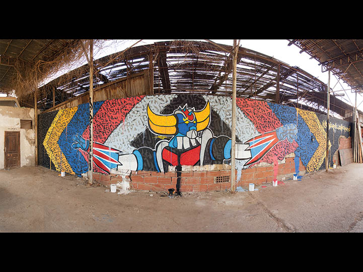 Grendizer murals Grendizer murals