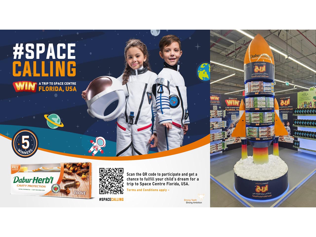 Dabur Herb’l 'Space Calling' campaign in Saudi Arabia sparks great enthusiasm among children Image